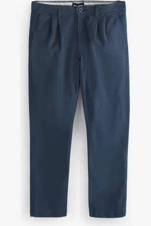 Threadbare Blue Relaxed Fit Stretch Chino Trousers 34r