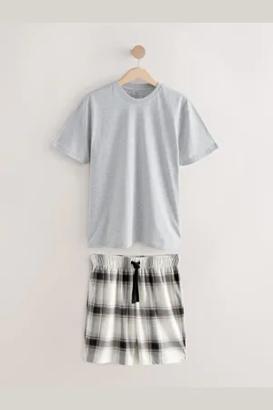 Next Stone/Black Motionflex Cosy Short Pyjamas Set L