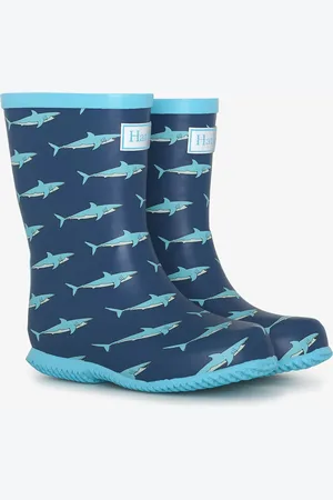 Hatley Blue Shark Tank Packable Wellies AU 8 (EU 25)