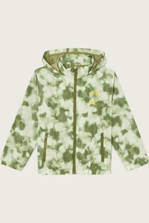 Monsoon Green Tie Dye Windbreaker Jacket 7