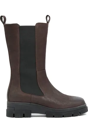 CELTIC & CO. Chunky Tall Chelsea Brown Boots AU 9 (EU 40)