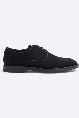 River Island Micro Fibre Derby Shoes AU 10 (EU 44)