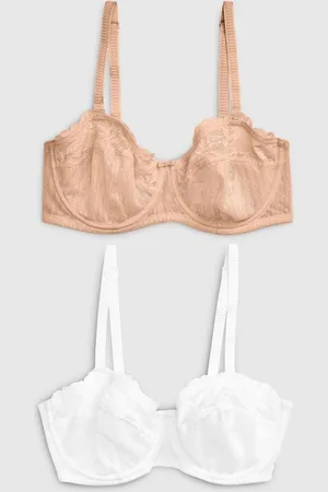 Next White/Praline Nude DD+ Non Pad Strapless Bras 2 Pack 42 FF