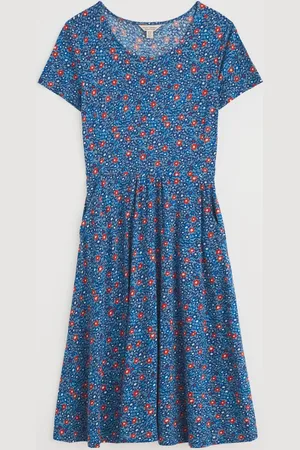 Seasalt Cornwall Secret Cove 3/4 Sleeve Midi Dress AU 10