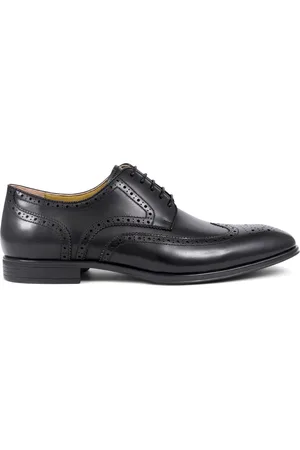 JONES BOOTMAKER Middleham Leather Oxford Black Shoes AU 10 (EU 44)