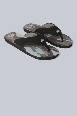 Animale Grey Dark Mens Jekyl Flip Flops AU 11 (EU 45)