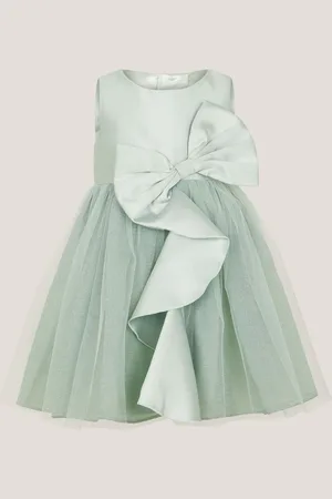 Monsoon Baby Waterfall Bow Tulle Dress 12