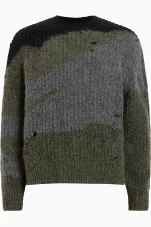 AllSaints AllSaints Black Sur Crew Neck Jumper M