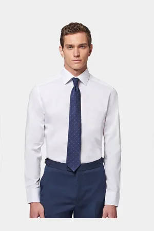 Peckham Rye Poplin Long Sleeve 100% Cotton Shirt AU 38 Regular