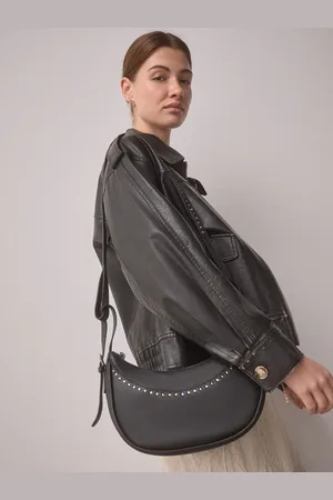 Next Black Stud Sling Boho Bag One