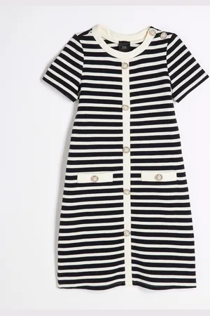 River Island Girls Stripe Button Shift Dress 11