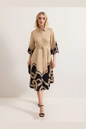Phase Eight Breena Printed Midi Dress AU 10