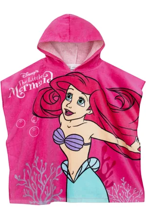 Character Pink Little Mermaid 100% Cotton Poncho One