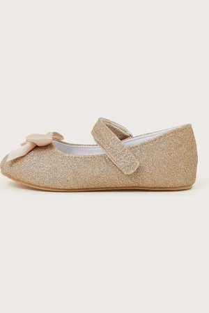 Accessorize Monsoon Baby Glitter Bow Walkers Shoes AU 5 (EU 22)