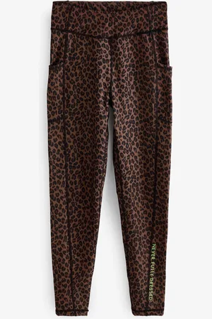 Never Fully Dressed Leopard Sports Leggings AU 16