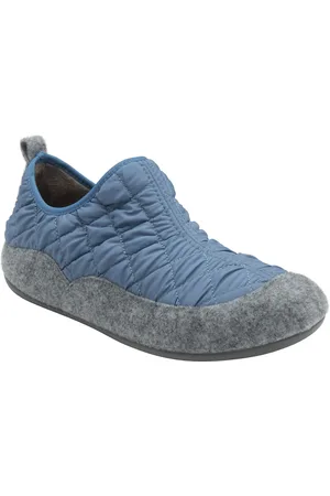 Lotus Blue Quilted Textile Slippers AU 10 (EU 42)