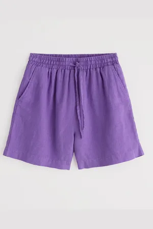 Seasalt Cornwall Tide Flow 100% Linen Shorts 24