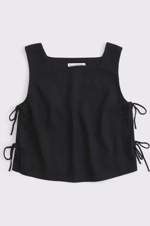 Abercrombie & Fitch Shell Top With Tie Side Detail xsmall