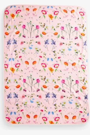 Ted Baker All Over Floral Print 100% Cotton Blanket One