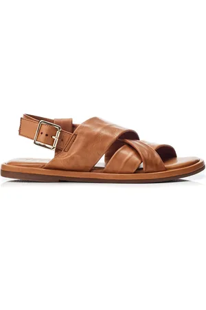 Moda In Pelle Natural SH Garda Wrapover Strap Sling Back Sandals AU 7 (EU 38)