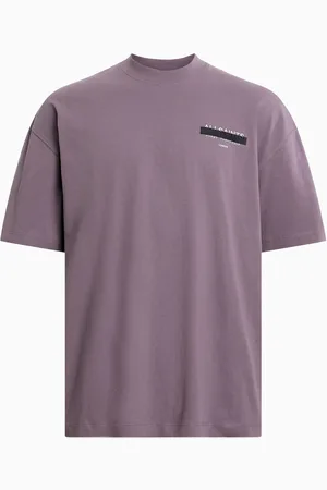 AllSaints AllSaints Purple 100% Organic Cotton Redact Crew T-Shirt L