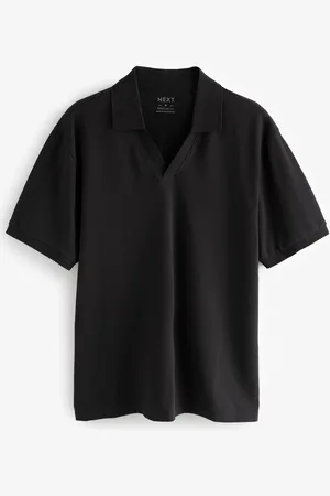 Next Short Sleeve Cuban Collar Pique Polo Shirt XS
