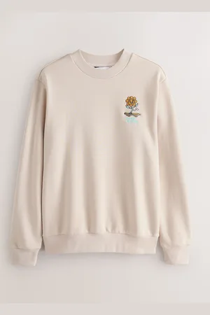 Next Stone Cotton Rich Crew Graphic Sweatshirt xsmall
