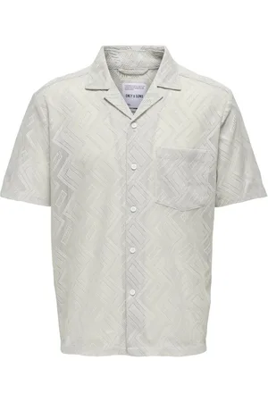 Only & Sons Lace Texture Detail Shirt XL