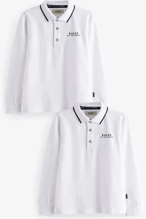 Ted Baker Long Sleeve Polo Shirts 2 Pack 6 Years (116cm)