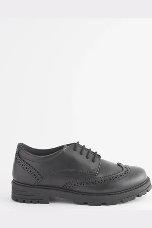 Next Wide Fit (G) School Leather Chunky Lace-Up Brogues AU 9 (EU 26.5)