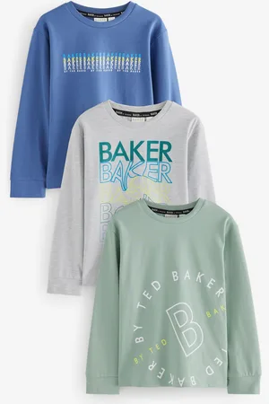 Ted Baker Multi Graphic Long Sleeve 100% Cotton T-Shirts 3 Pack 2