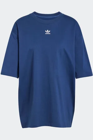 adidas Blue Boyfirend 100% Cotton Essential T-Shirt AU 4