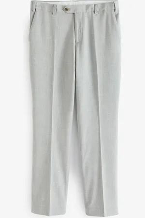 Next Light Grey Regular Fit Motionflex Stretch Suit Trousers 42W x 33L (UK 42 L)