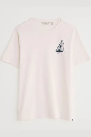 Seasalt Cornwall White Mens Loggerhead 100% Cotton T-Shirt XL