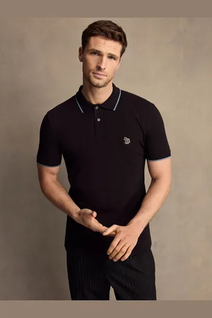 Paul Smith Zebra Logo Tipped Polo Shirt S