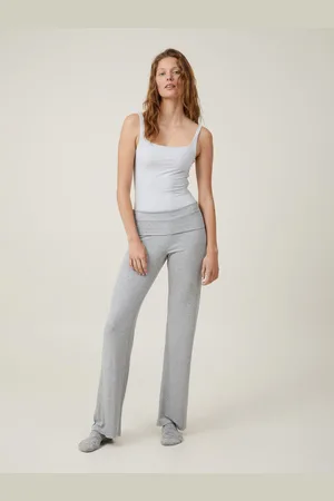 Cotton On Grey Sleep Recovery Roll Waist Trousers S