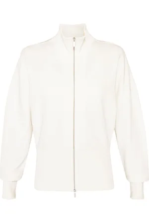 Sweaty Betty Lily White After Class Zip Up Top XXL