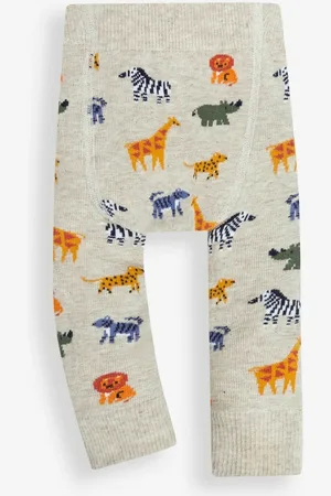 JoJo Maman Bébé Natural Safari Knitted Leggings 6