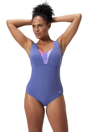 Speedo Blue Shaping Opus Gem DD+ Swimsuit AU 10