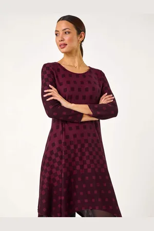 Roman Geometric Hanky Hem Dress AU 20