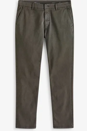 Next Khaki Green Slim Fit Motionflex Chino Trousers 36W x 33L (UK 36 L)