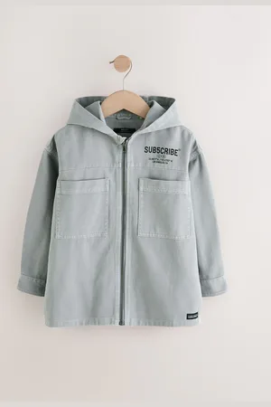 Next Overshirt 100% Cotton Denim Zip Through Hoodie (3-16yrs) 9 Years (134cm)