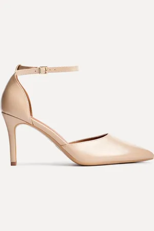 Linzi Thea Closed Back Stiletto Court Heels With Ankle Strap AU 7 (EU 38)