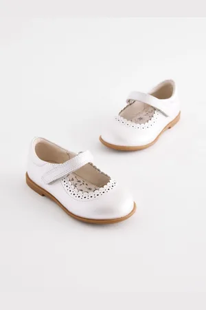 Next Leather Touch Fastening Brogue Shoes AU 5 (EU 21.5)