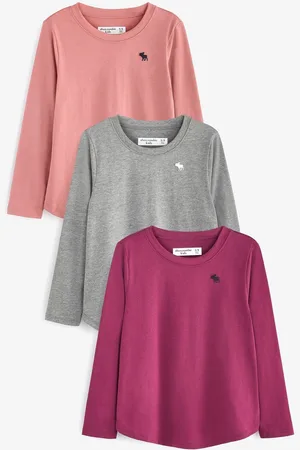 Abercrombie & Fitch Multi Three Pack Long Sleeve T-Shirts 15