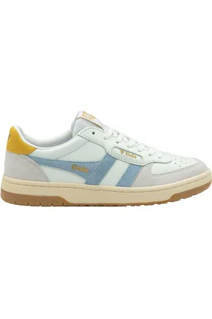 Gola White Ladies Hawk Leather Lace-Up Trainers AU 9 (EU 40)