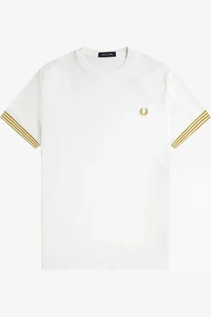 Fred Perry Striped Cuff T-Shirt XXL