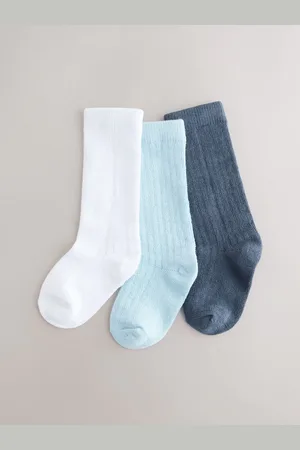Next Blue Knee High Socks 3 Pack (0mths-2yrs) 3