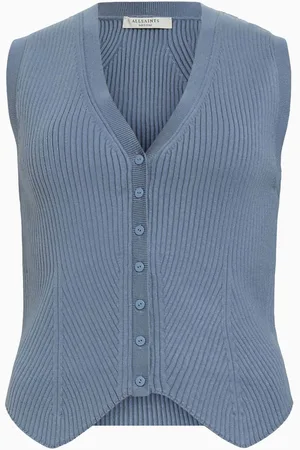 AllSaints AllSaints Grey Cruz Waistcoat L