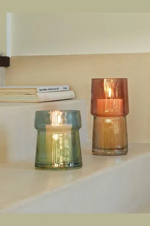 LSA International Amber Gems Vase Lantern One